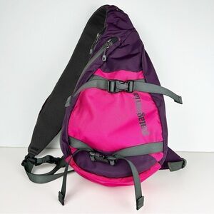 Patagonia Atom 8L Sling Bag Pink Purple Lightweight Hiking Trail Backpack